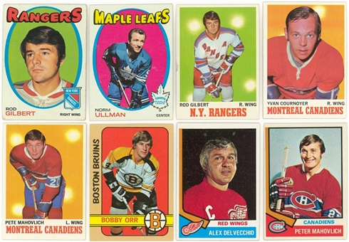 1970-1976 Topps and O-Pee-Chee Hockey Collection (2,750+)